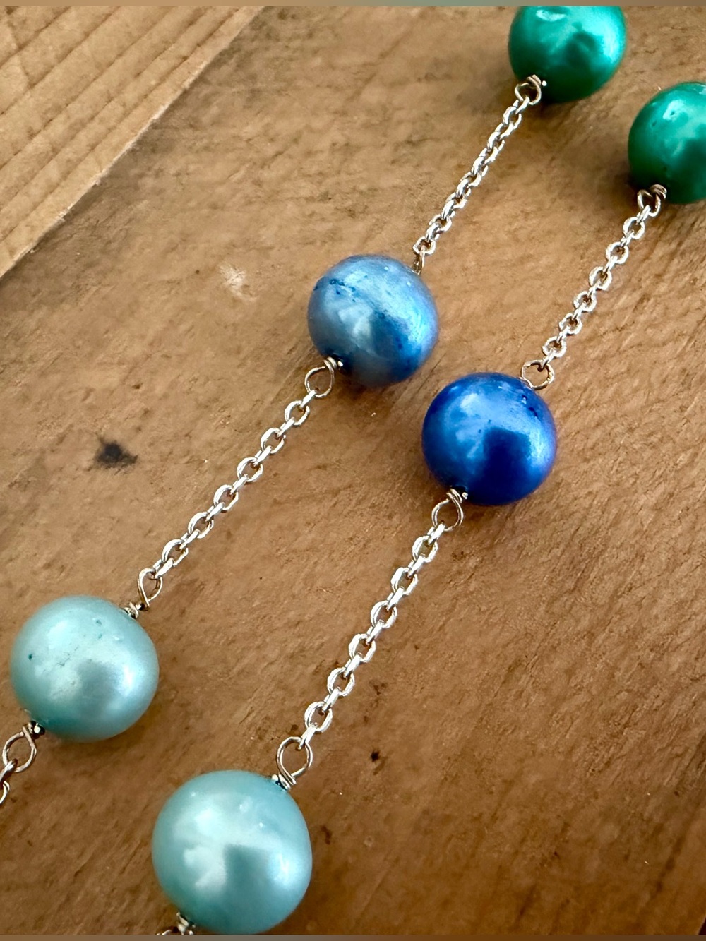LUCAS LAMETH STERLING SILVER FRESHWATER PEARL NECKLACE
